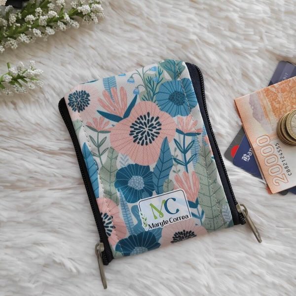 Monedero doble (stock) Flores Tn