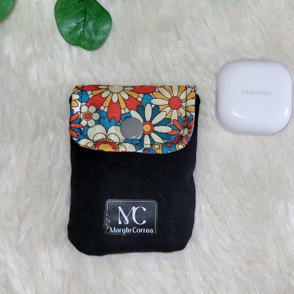 Estuche para audífonos inalámbricos (Stock) Flores T7