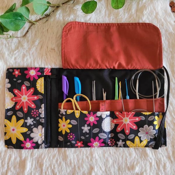 Porta crochet con estuche
