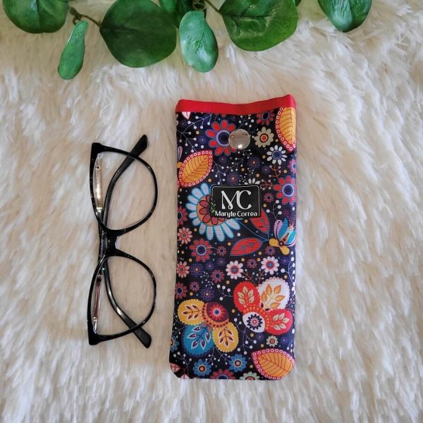 Estuche para lentes (stock) Flores T8