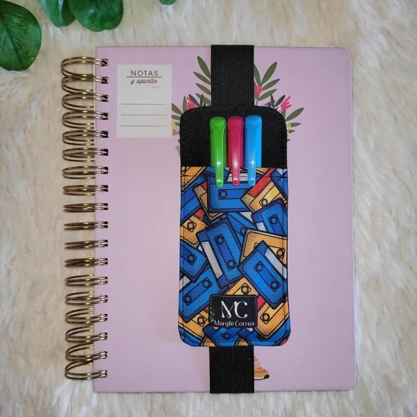 Porta lápices con elástico (stock) Retro T1